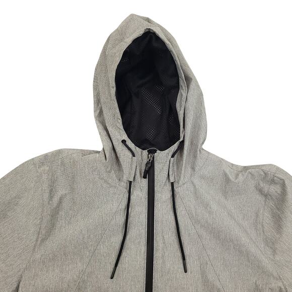 Marc Anthony Men's Designer Full Zip Windbreaker Jacket Size XL Gray Black - Picture 4 of 11